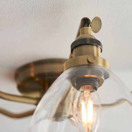Endon 97248 - Spot HANSEN 5xE14/7W/230V laiton