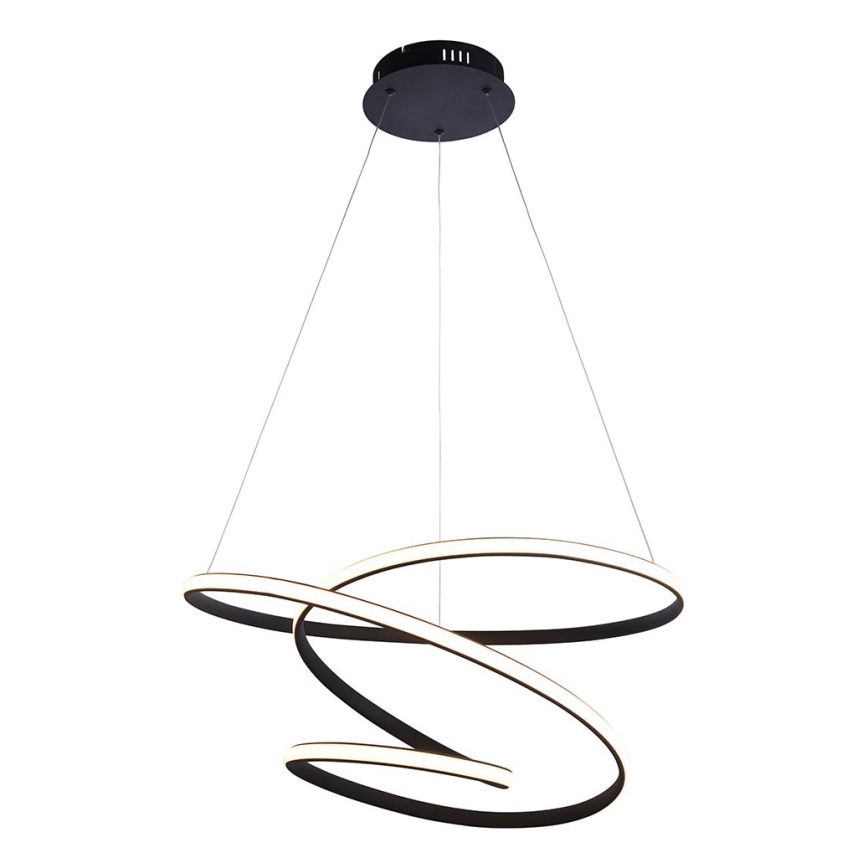 Endon 97632 - LED-kroonluchter aan kabel DUNE LED/47,5W/230V 3000K zwart