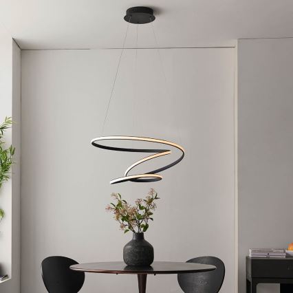 Endon 97632 - LED-kroonluchter aan kabel DUNE LED/47,5W/230V 3000K zwart