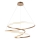 Endon 97639 - Dimbare LED-kroonluchter aan kabel TWIRL LED/88W/230V 3000K goudkleurig