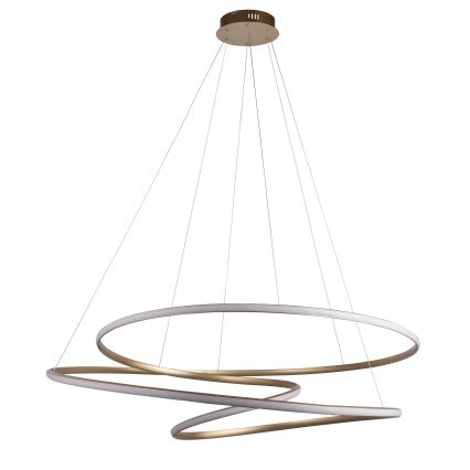Endon 97645 - TWIRL LED-dimbare hanglamp aan kabel LED/131W/230V 3000K goudkleurig