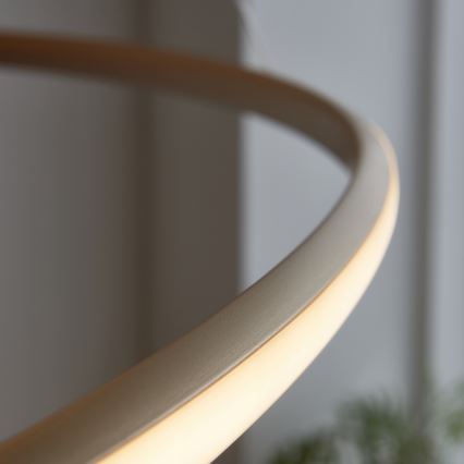 Endon 97645 - TWIRL LED-dimbare hanglamp aan kabel LED/131W/230V 3000K goudkleurig