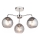 Endon 97971 - Plafonnier DIMPLE 3xE14/7W/230V, chrome brillant / gris fumé
