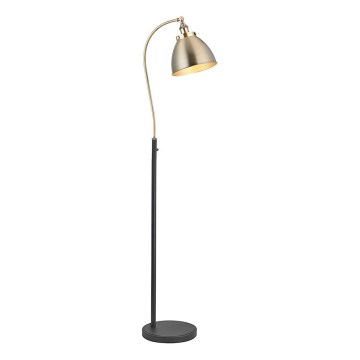 Endon 98748 - Vloerlamp FRANKLIN 1xE27/10W/230V messing/zwart