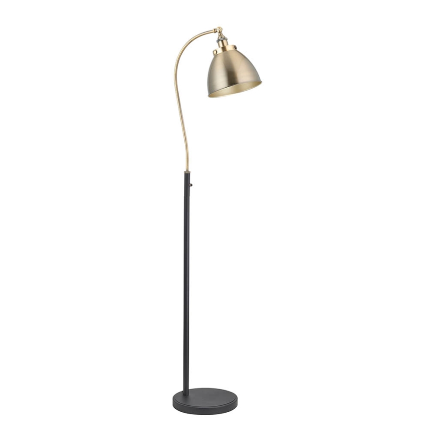 Endon 98748 - Vloerlamp FRANKLIN 1xE27/10W/230V messing/zwart