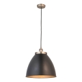 Endon 98749 - Hanglamp aan kabel FRANKLIN 1xE27/10W/230V zwart/messing