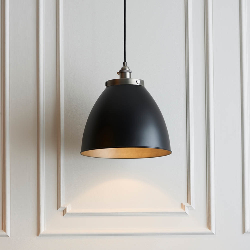 Endon 98749 - Suspension sur câble FRANKLIN 1xE27/10W/230V noir/laiton