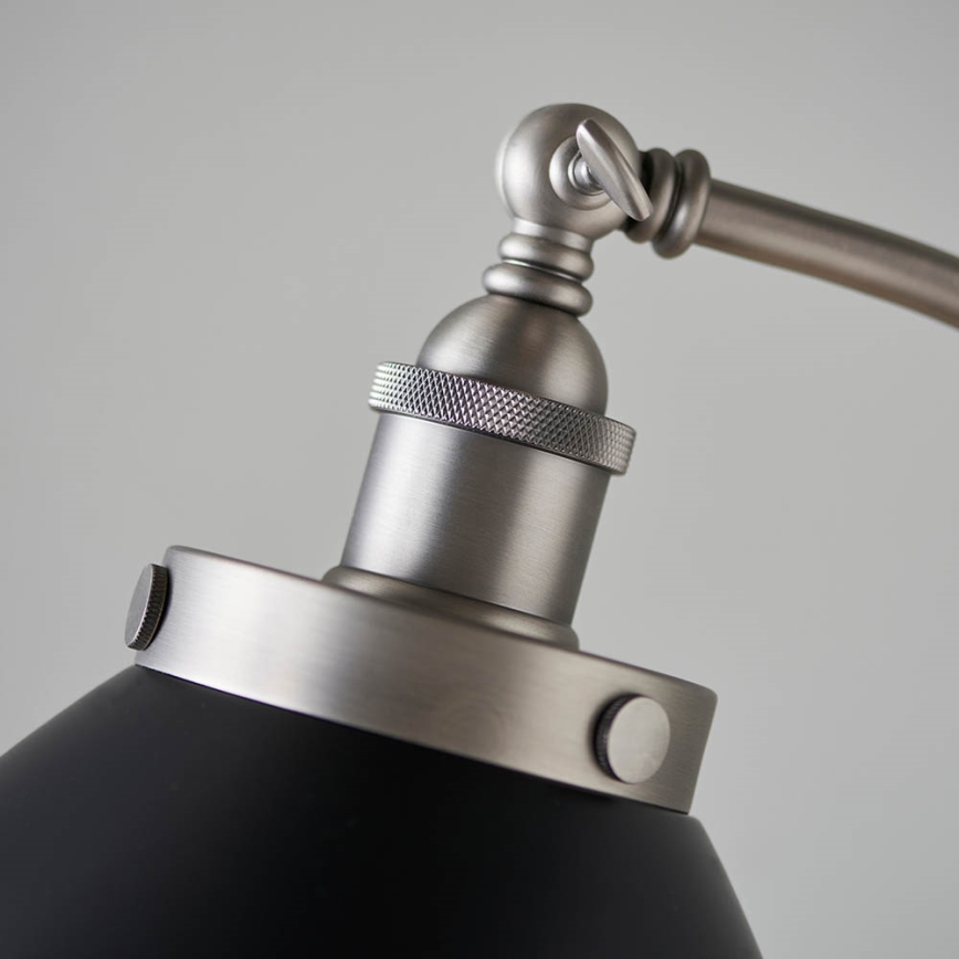 Endon 98753 - Vloerlamp FRANKLIN 1xE27/10W/230V mat chroom/antraciet