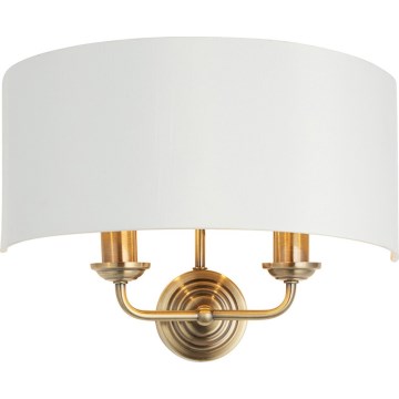 Endon 98937 - Wandlamp HIGHCLERE 2xE14/40W/230V wit/messing