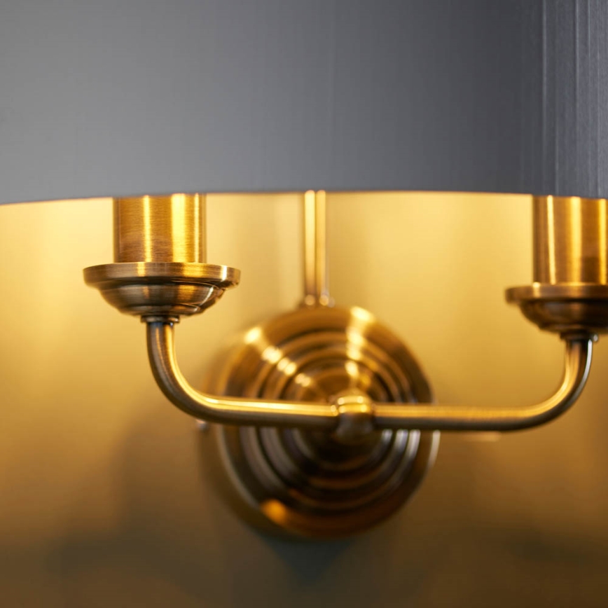 Endon 98937 - Wandlamp HIGHCLERE 2xE14/40W/230V wit/messing