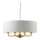 Endon 98938 - Kroonluchter aan ketting HIGHCLERE 8xE14/40W/230V Ø 70 cm wit/messing