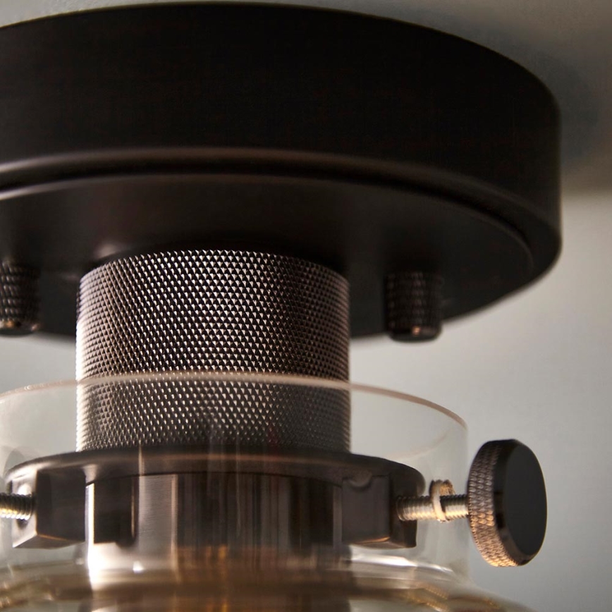 Endon 99106 - Plafonnier URBAN 1xE27/10W/230V noir/transparent