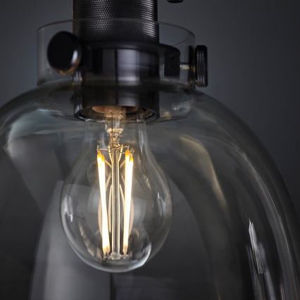 Endon 99106 - Plafonnier URBAN 1xE27/10W/230V noir/transparent