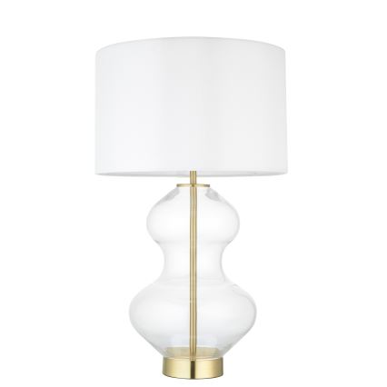 Endon 99110 - Dimbare tafellamp KELDA 1xE27/10W/230V wit/goud
