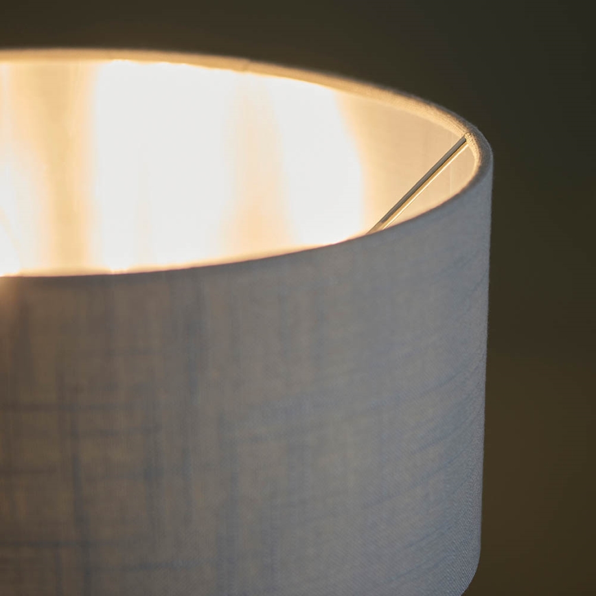 Endon 99149 - Tafellamp HIGHCLERE 3xE14/18W/230V grijs/glanzend chroom diameter 32 cm