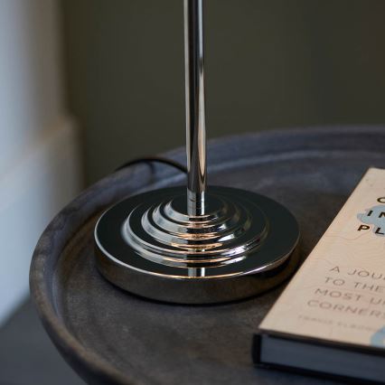 Endon 99149 - Tafellamp HIGHCLERE 3xE14/18W/230V grijs/glanzend chroom diameter 32 cm