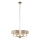 Endon 99151 - Kroonluchter met ketting HIGHCLERE 6xE14/28W/230V grijs/mat chroom Ø 53 cm