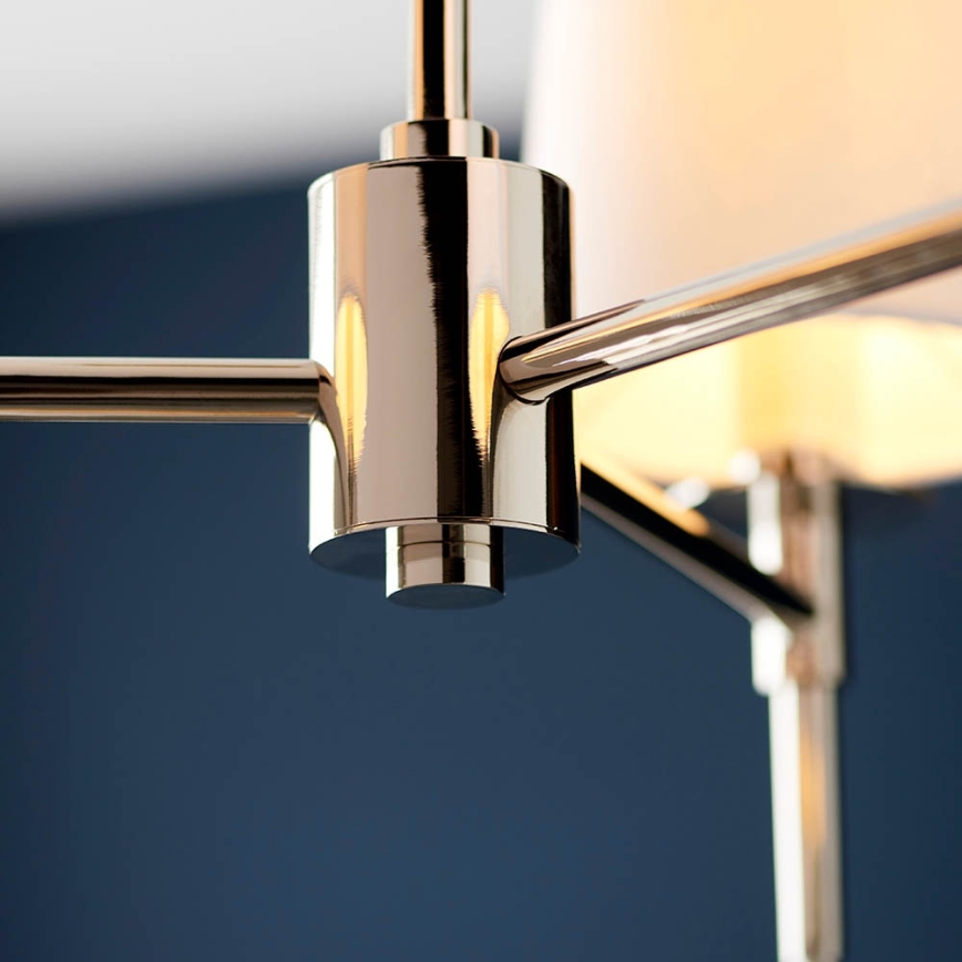 Endon 99455 - Suspension à tige 3xE14/6W/230V chromé brillant/blanc