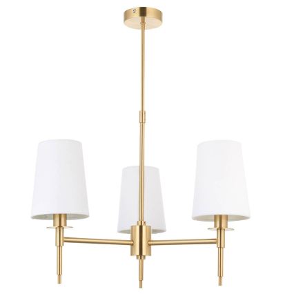 Endon 99456 - hanglamp met stang 3xE14/6W/230V goud/wit