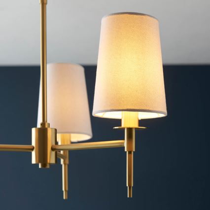 Endon 99456 - hanglamp met stang 3xE14/6W/230V goud/wit