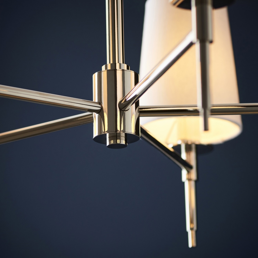 Endon 99457 - Lustre sur chaîne 5xE14/6W/230V chrome brillant/blanc