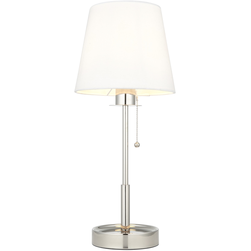Endon 99596 - Lampe de table 1xE27/10W/230V blanche/chrome brillant