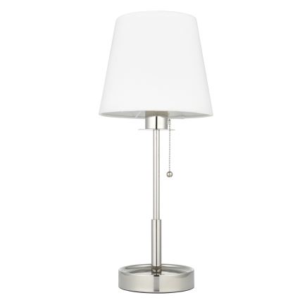 Endon 99596 - Lampe de table 1xE27/10W/230V blanche/chrome brillant