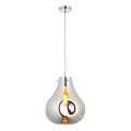 Endon 99788 - Hanglamp met kabel EUROPA 1xE27/10W/230V rookzwart