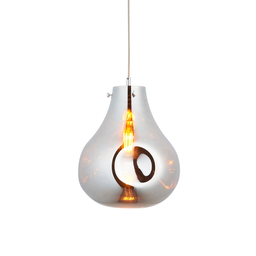 Endon 99788 - Hanglamp met kabel EUROPA 1xE27/10W/230V rookzwart