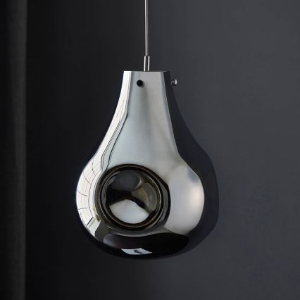 Endon 99788 - Hanglamp met kabel EUROPA 1xE27/10W/230V rookzwart