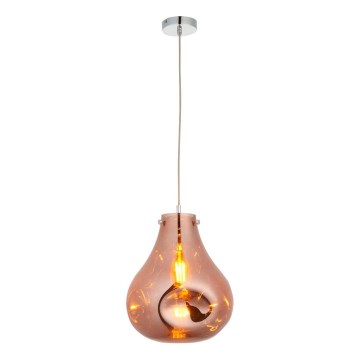 Endon 99790 - Hanglamp aan kabel EUROPA 1xE27/10W/230V rookbruin