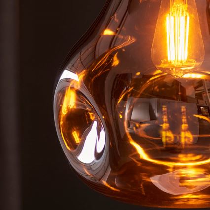 Endon 99790 - Hanglamp aan kabel EUROPA 1xE27/10W/230V rookbruin