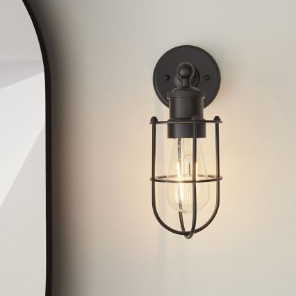Endon 99948 - Applique murale pour salle de bains CREW 1xE27/6W/230V IP44 noire