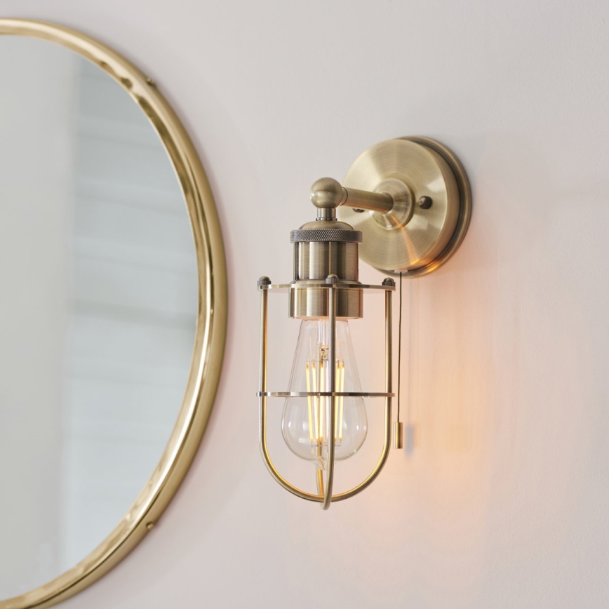 Endon 99952 - Badkamer wandlamp CREW 1xE27/6W/230V IP44 messing