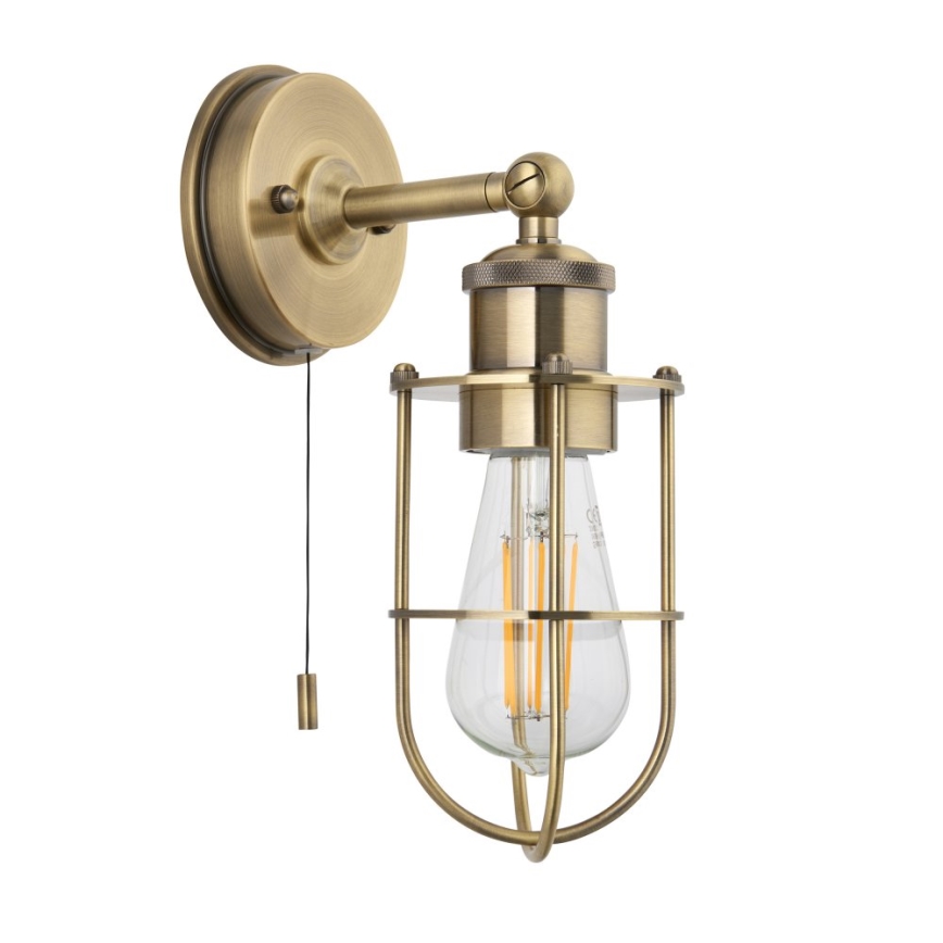 Endon 99952 - Badkamer wandlamp CREW 1xE27/6W/230V IP44 messing