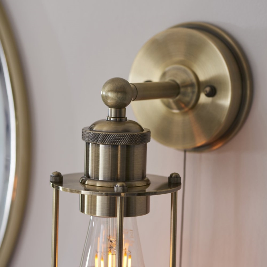 Endon 99952 - Badkamer wandlamp CREW 1xE27/6W/230V IP44 messing