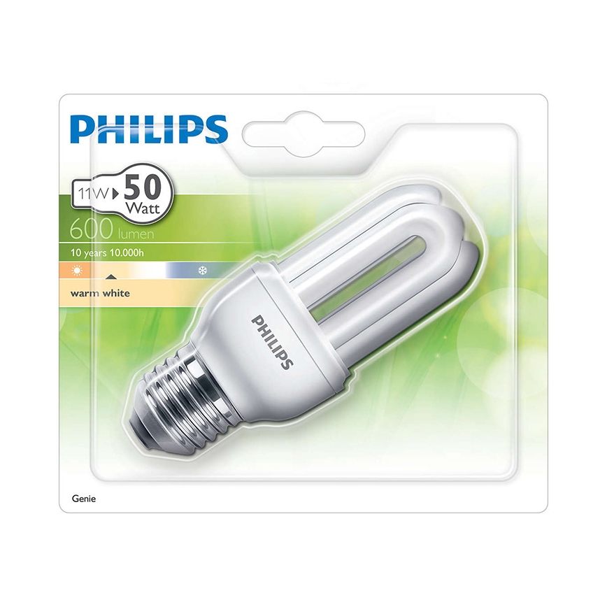 Energiebesparende lamp PHILIPS E27/11W/230V - GENIE