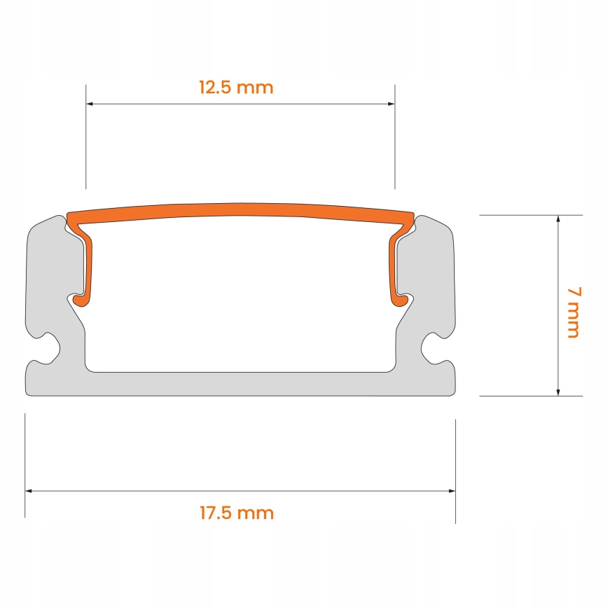 KIT 1x ruban LED MYLIVING LIGHTSTRIP LED/22W/230V 5 m + 5x profil encastrable 1 m noir/blanc