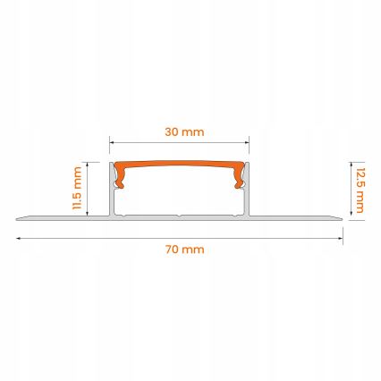 Kit 1x ruban LED MYLIVING LIGHTSTRIP LED/22W/230V 5 m + 5 profils encastrés de 1 m argent/blanc