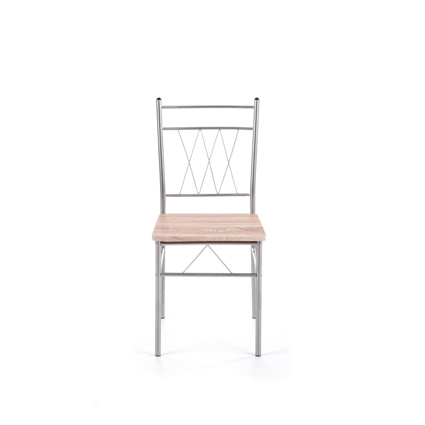 Ensemble balcon LANCE 82x50 cm métal/chêne Sonoma