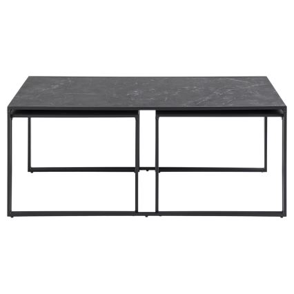 Ensemble de 3 tables basses ALMA anthracite