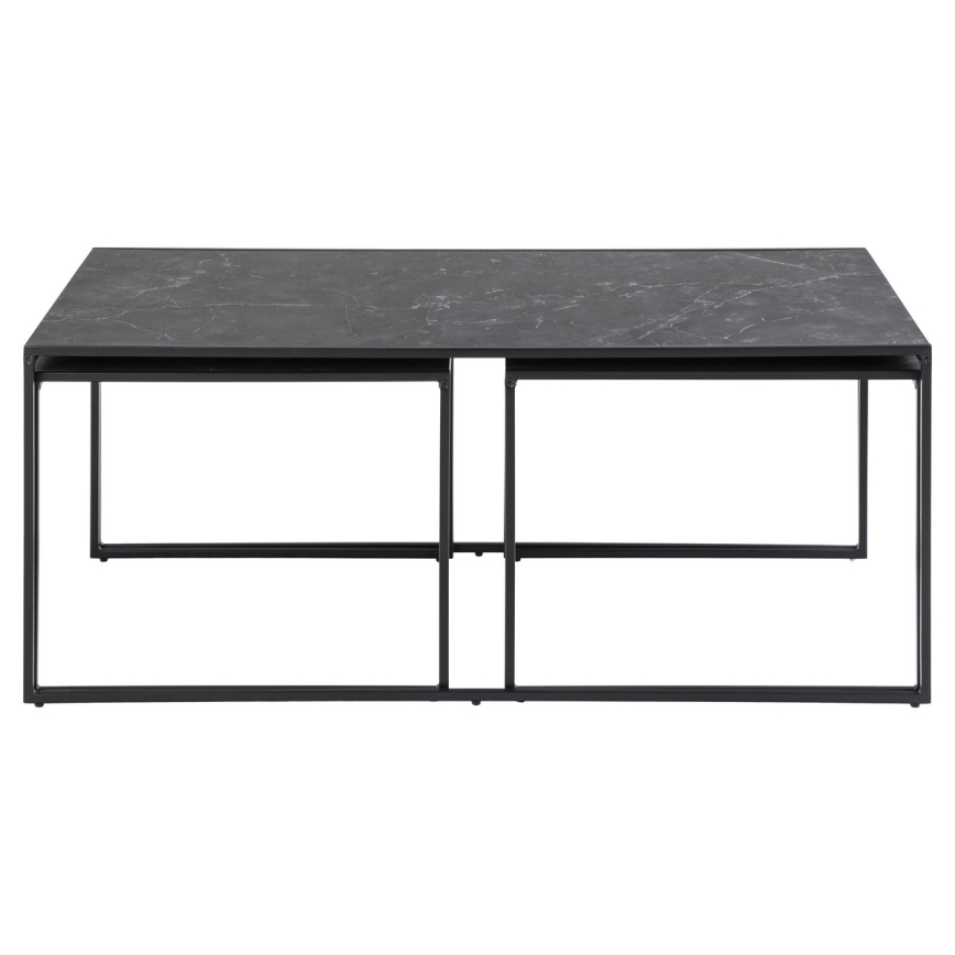 Ensemble de 3 tables basses ALMA anthracite