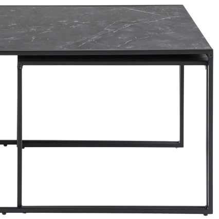 Ensemble de 3 tables basses ALMA anthracite