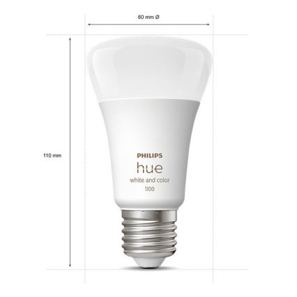 Ensemble de base Philips Hue WHITE AND COLOR AMBIANCE 3xE27/9W/230V 2000-6500K + dispositif d