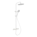 Ensemble de douche avec mitigeur thermostatique DRAGOR, blanc mat