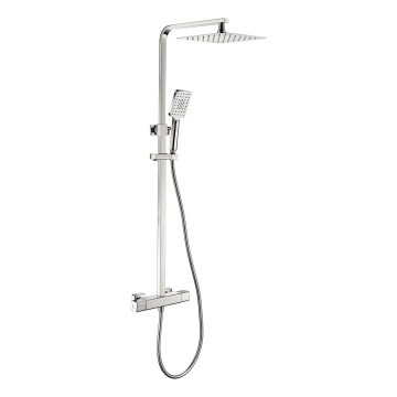 Ensemble de douche NAESBY avec mitigeur thermostatique, fini chrome brillant