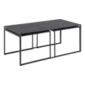 Ensemble de tables basses ALMA 3 pcs anthracite