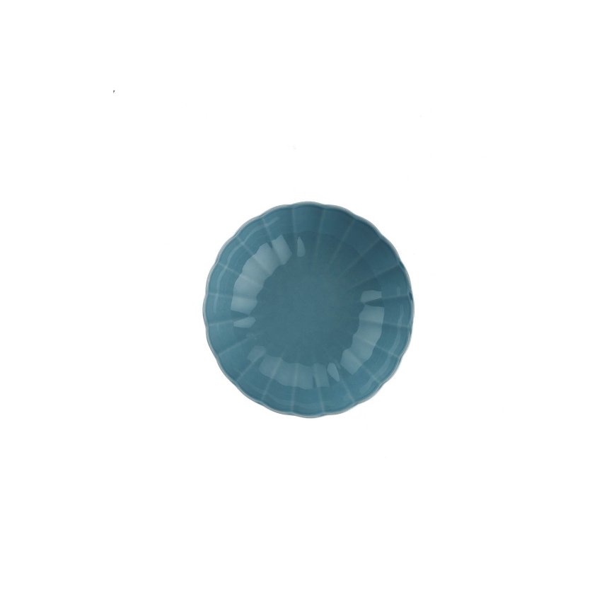 Ensemble de vaisselle 18 pièces en porcelaine, coloris bleu