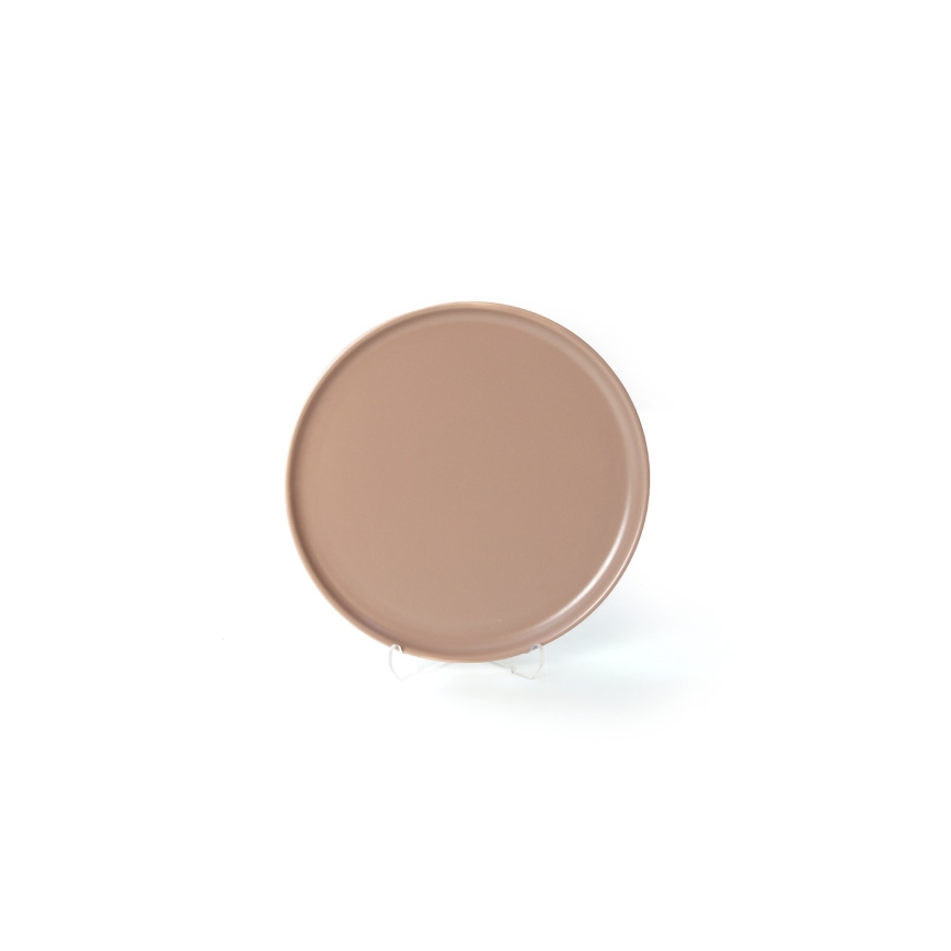 Ensemble de vaisselle 18 pièces marron/céramique