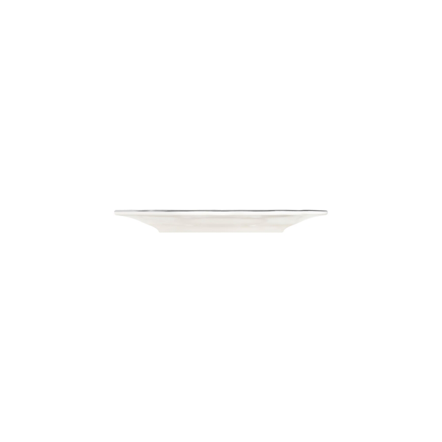 Ensemble de vaisselle 18 pièces, porcelaine crème/argent